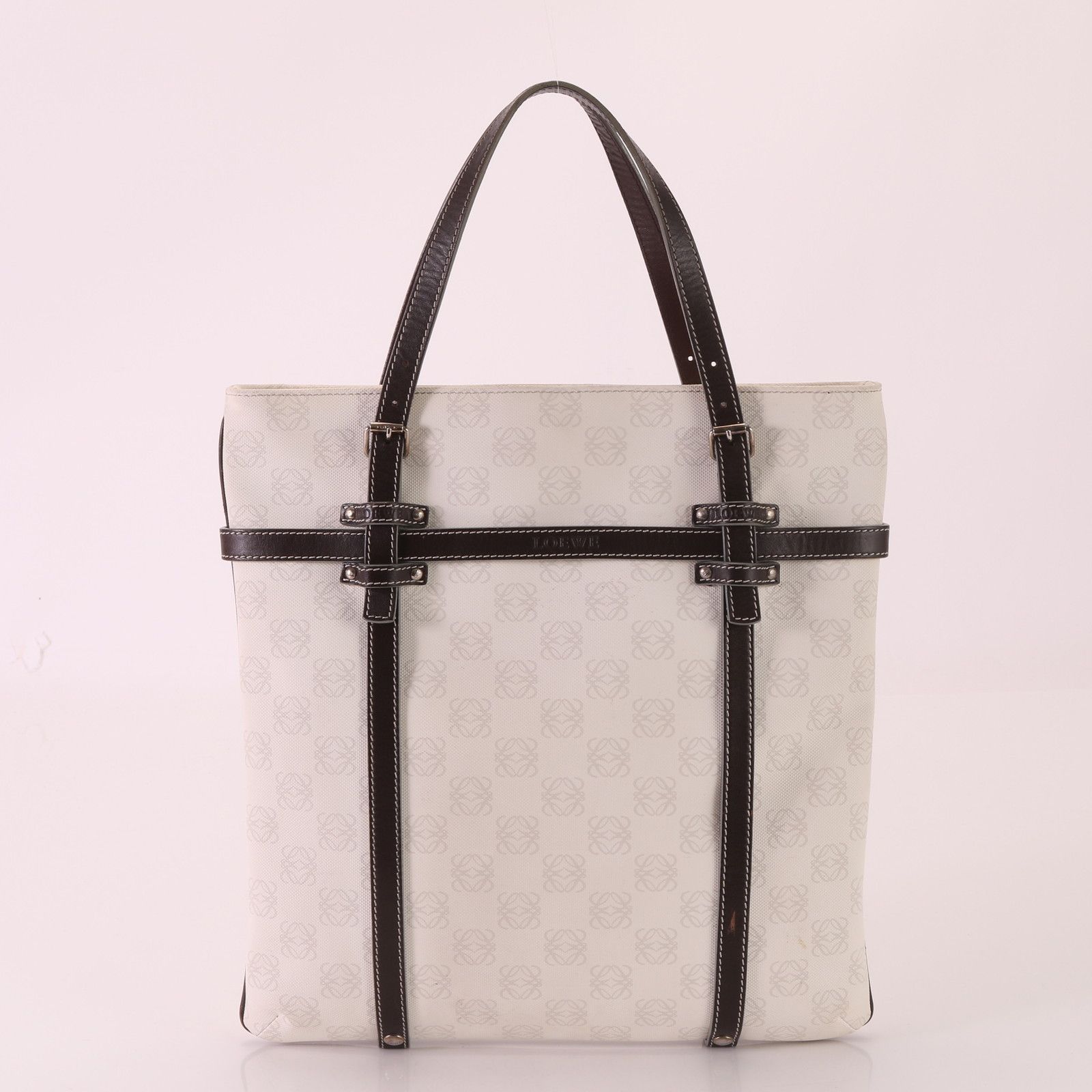 1円 LOEWE ロエベ リピートアナグラム レザー クロスボディ ショルダー 