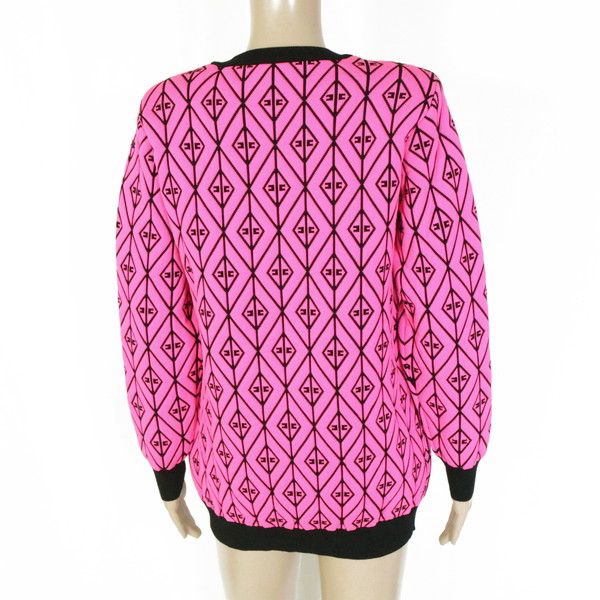 80%OFF エリザベッタフランキ ELISABETTA FRANCHI ニット 42 EKN743 Lサイズ ピンク レディース 長袖トップス スウェット ネオンカラー イタリア製