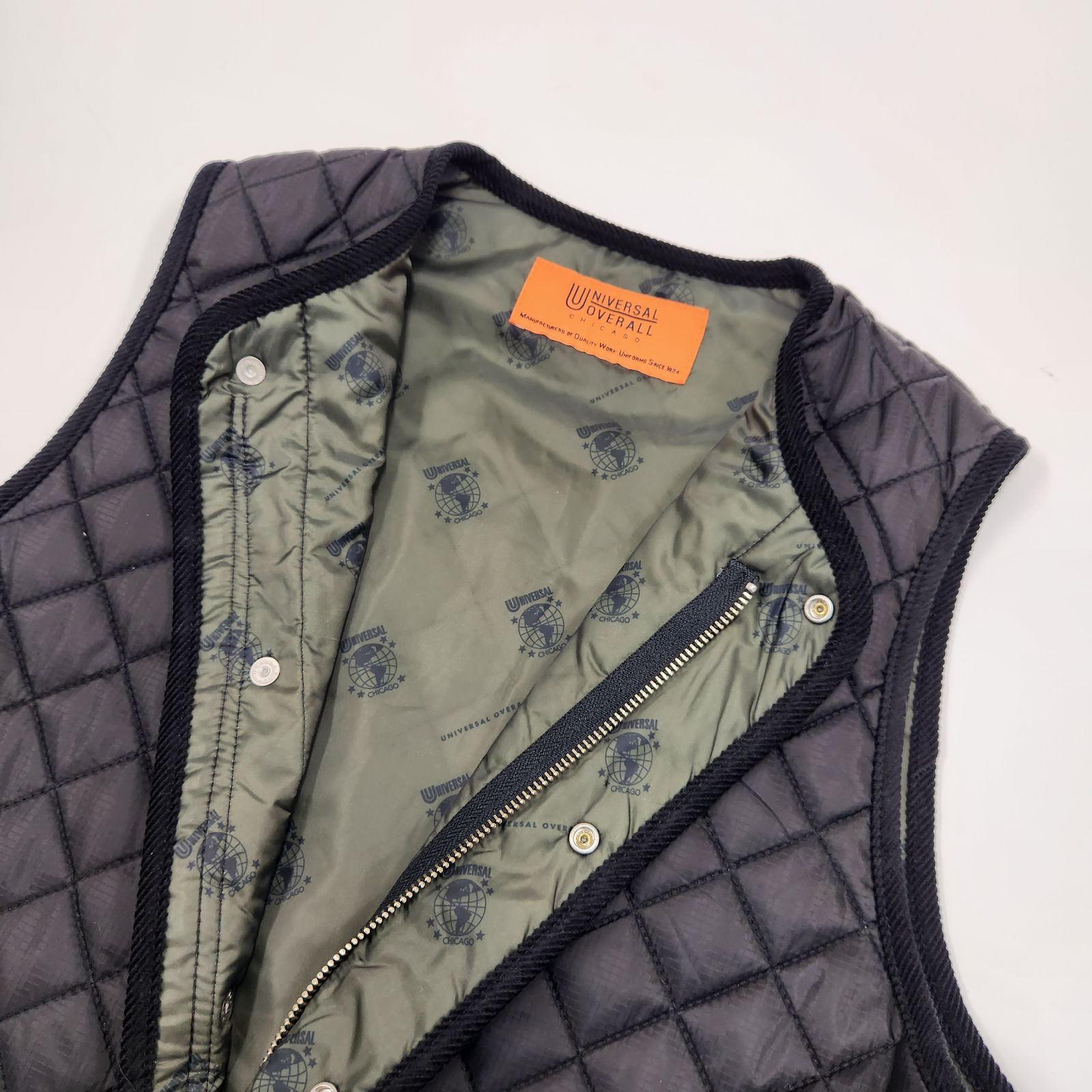 UNIVERSAL OVERALL QUILT LONG VEST ブラック UNIVERSAL OVERALL/ QUILT LONG VEST BLACK - メルカリ