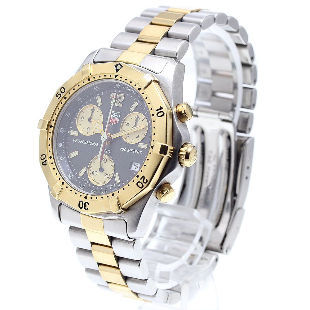 TAG HEUER クロノグラフ CK1120 クォーツ 腕時計ジャンク タグホイヤー TAG HEUER CK1120 プロフェッショナル200M クロノ