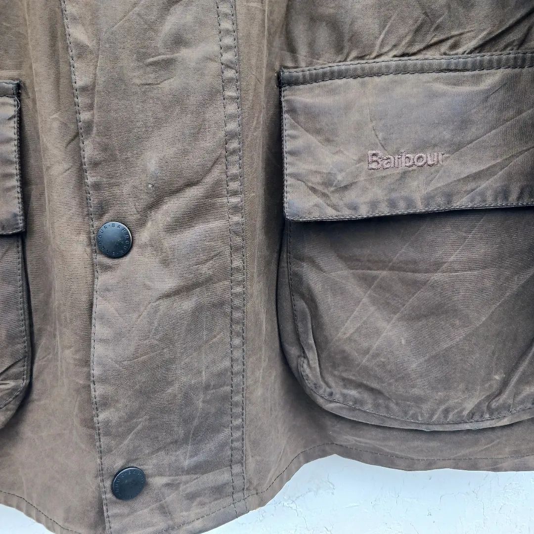 3クラウン Barbour BRISTOL Lサイズ カーキ ブラウン オイルド 3クラウン Barbour BRISTOL Lサイズ カーキ ブラウン オイルド