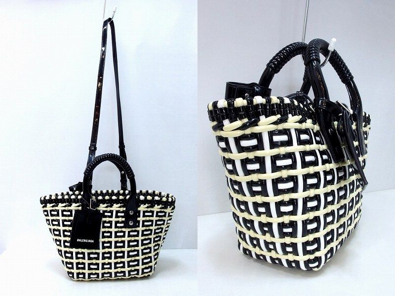 ⭐︎極美品⭐︎バレンシアガ エナメル ビストロバスケットバッグXS BALENCIAGA☆BISTRO XS BASKETビストロバスケットバッグ☆送料込