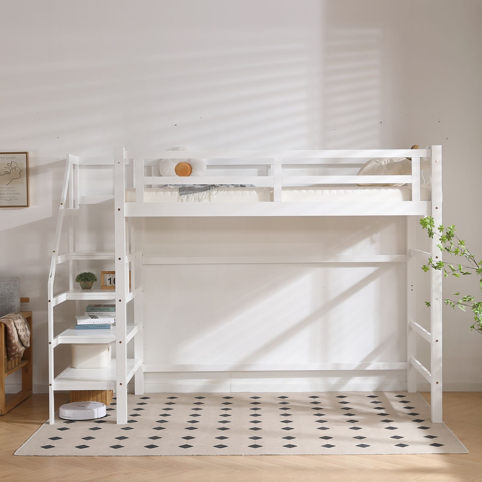 ロフトベッド 階段付き