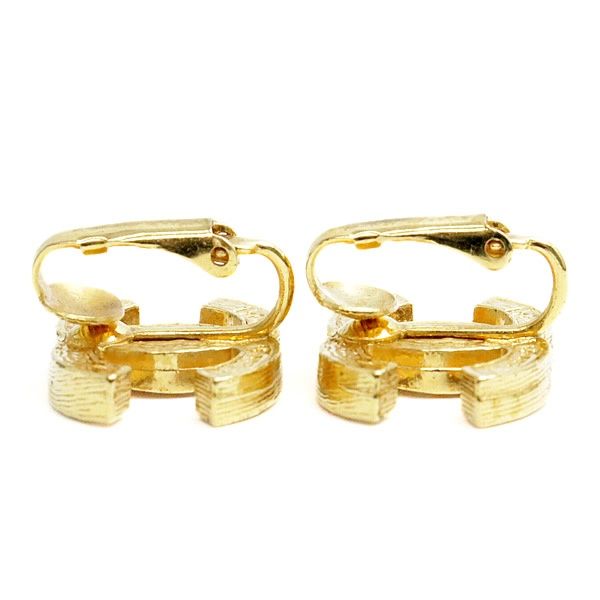 広尾店】 シャネル CHANEL ココマーク ラインストーン イヤリング