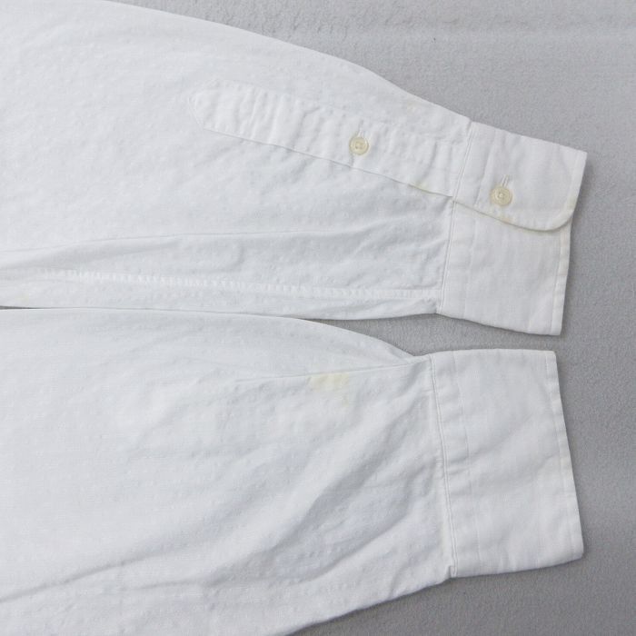 90s Ralph Lauren ホワイト長袖シャツ ANDREW M 90s Polo Ralph Lauren 