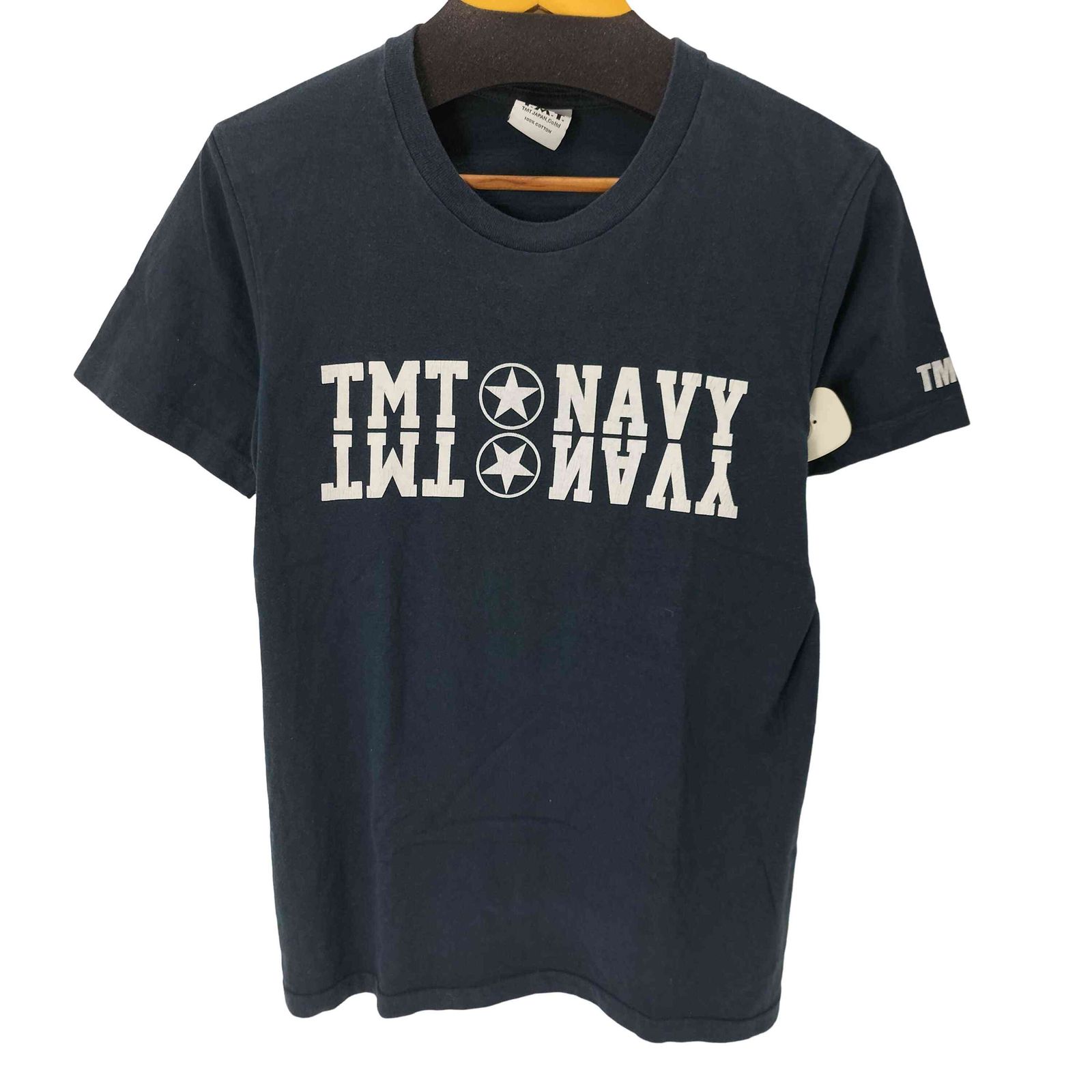 ティーエムティー TMT 両面プリントS/S カットソー TMT NAVY シングルステッチ メンズ JPN：M 