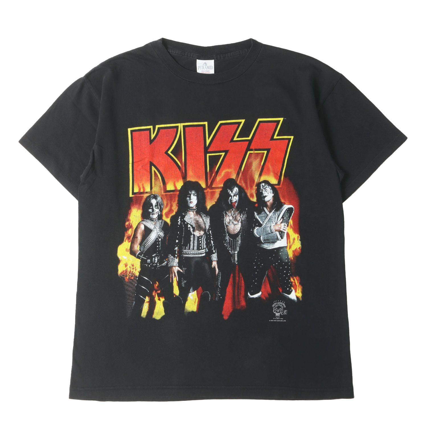 Vintage Music Item 90s KISS ALIVE / WORLDWIDE 96 97 Tシャツ 