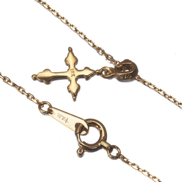 ローリロドキン　ダイアデザインネックレス ローリーロドキン Loree Rodkin ネックレス クロス ダイヤモンド