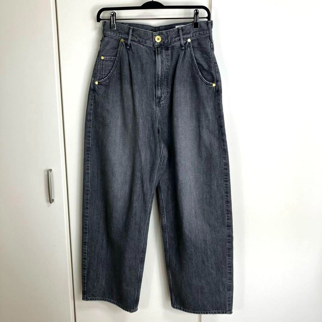 【極美品】別注　upper hights conte タックデニムパンツ UN UNITED ARROWS｜【別注】<upper hights for conte>タックデニム