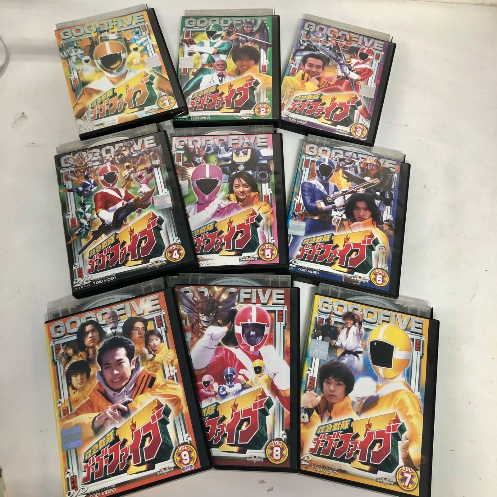 ☆お値下げ！ 救急戦隊 ゴーゴーファイブ DVD 全9巻セット レンタル