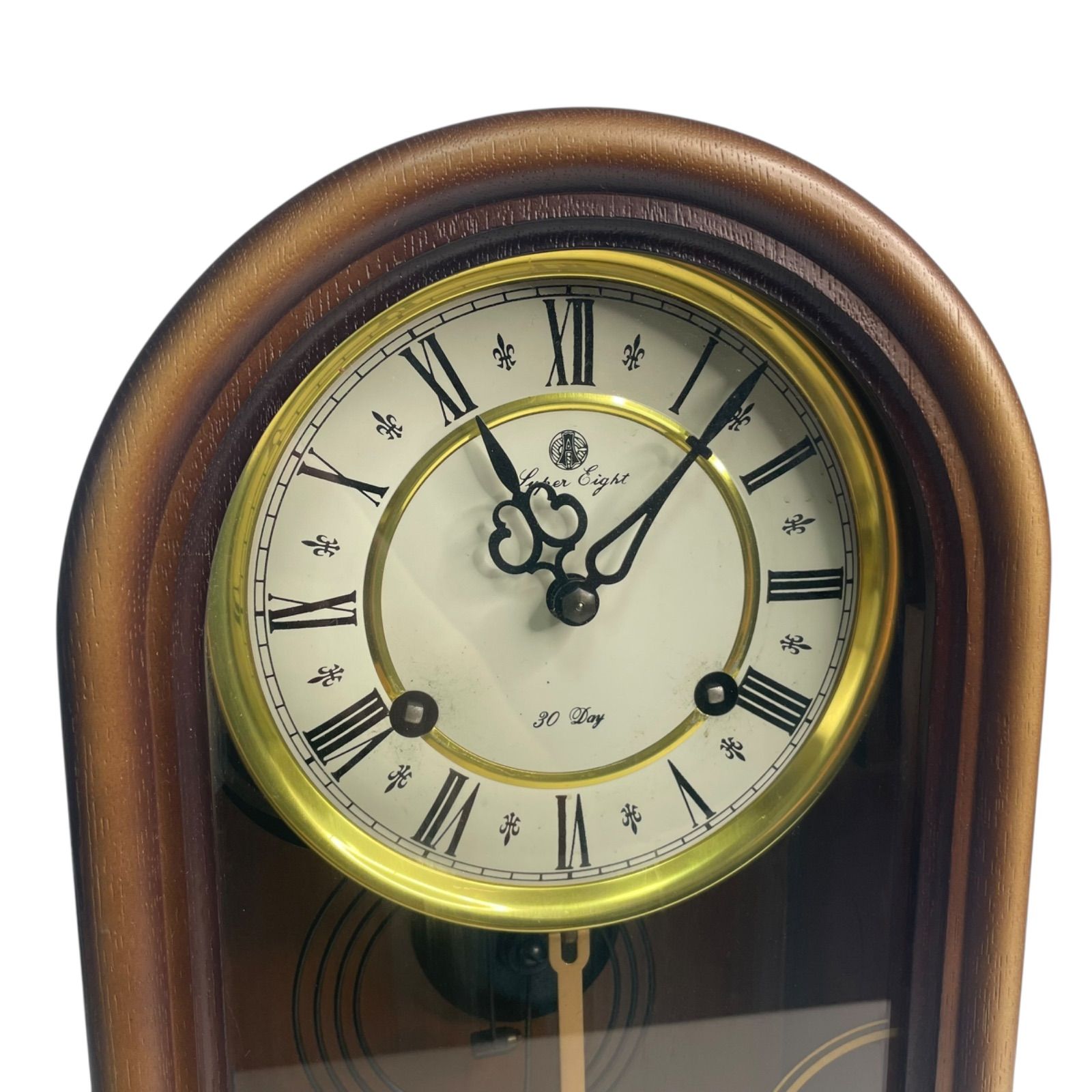 ○ 【動作確認済み】愛知時計電機 ゼンマイ式掛け時計 振り子