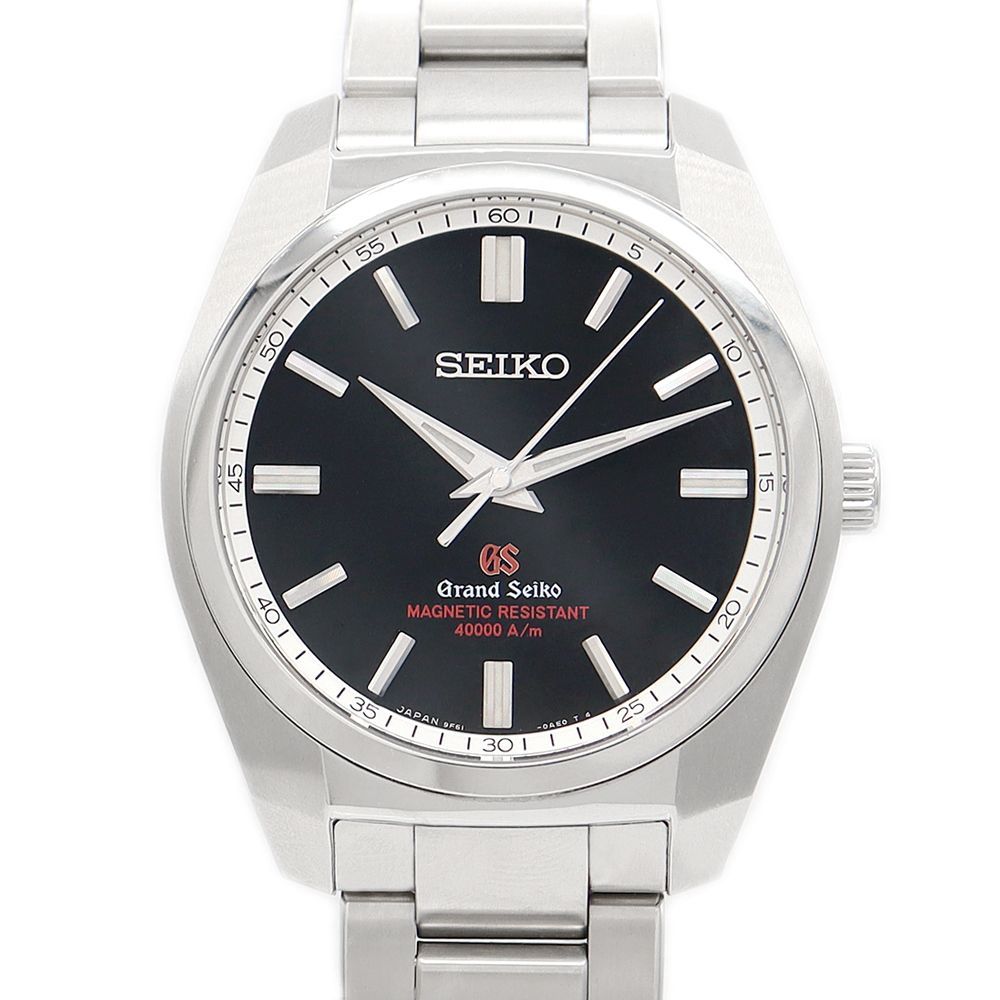 電池交換済 SEIKO セイコー グランドセイコー GS 9F61-0AD0 SBGX093 100m防水 黒 ブラック SS ステンレス メンズ クォーツ【6ヶ月保証】【腕時計】【中古 電池交換済 SEIKO セイコー グランドセイコー GS 9F61-0AD0 SBGX093