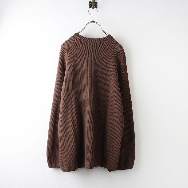 バトナー BATONER ウール100% HARD TWIST WOOL CREW NECK ハードツイストウールクルーネック トップス 2 ブラウン【2400014273465】 バトナー BATONER ウール100% HARD TWIST WOOL CREW NECK ハード