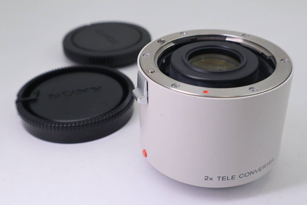 SONY 2x TELE CONVERTER ソニー テレコンバーター ホワイト f10073