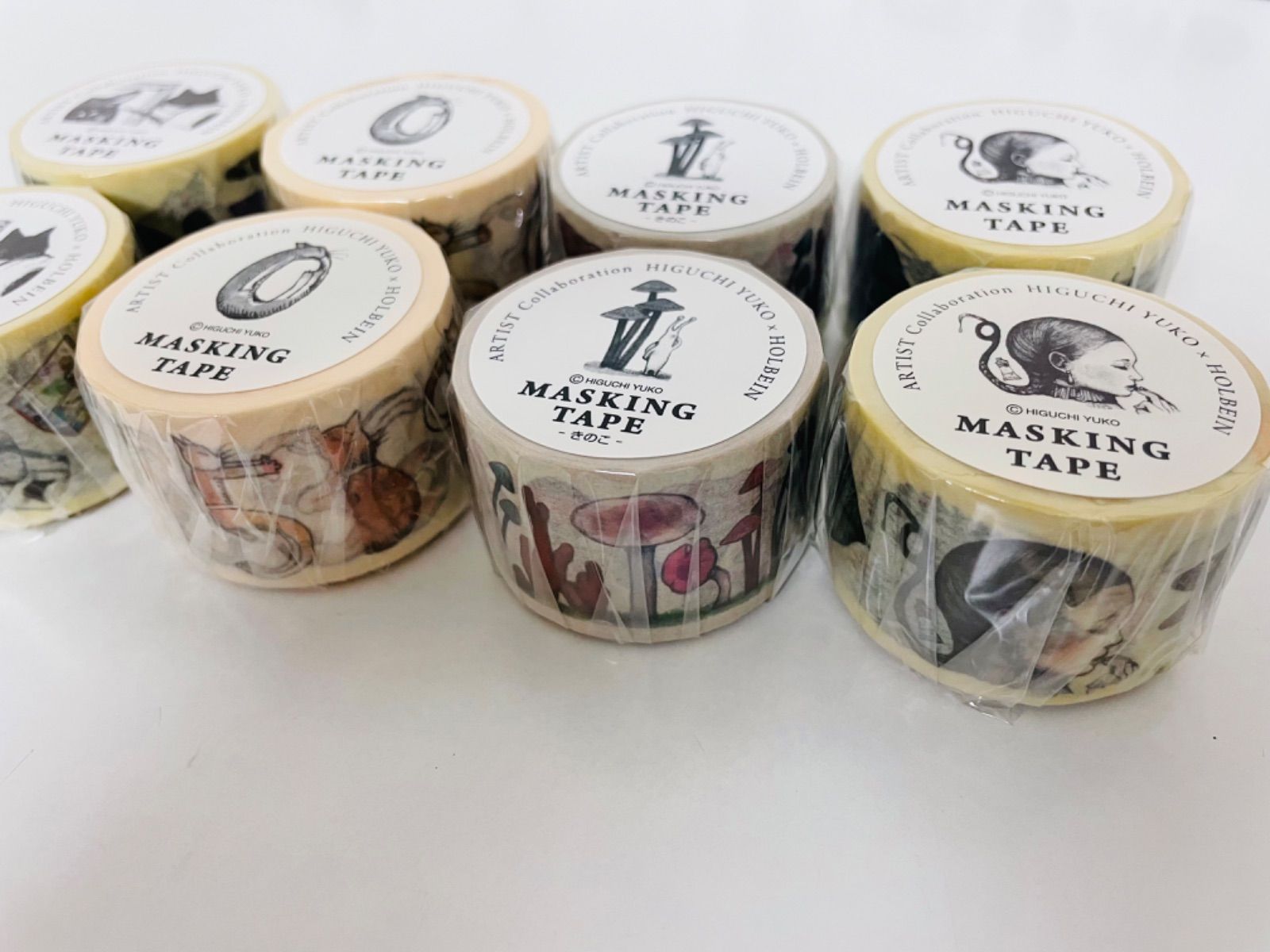 ヒグチユウコ マスキングテープ 8個セット ヒグチユウコ マスキングテープ 8個セット 箱付き 2016 2017