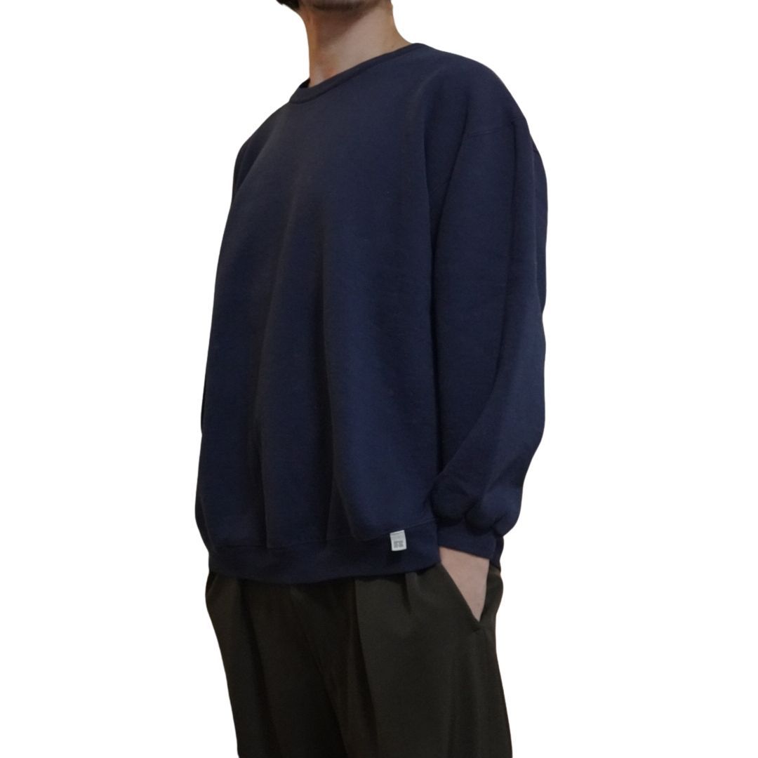 XL ラッセルアスレチック　ビンテージ　半袖　スウェット　フェード ラッセルアスレチック スウェット XL ネイビー 90s USA製