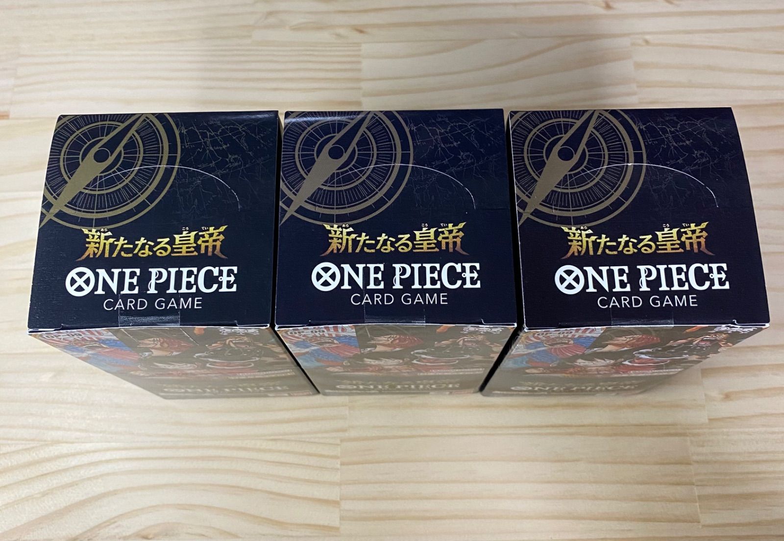 ONE PIECE 新たなる皇帝 3BOXセット　テープ付き ワンピースカード 新たなる皇帝 3BOX テープ付き 新品未開封