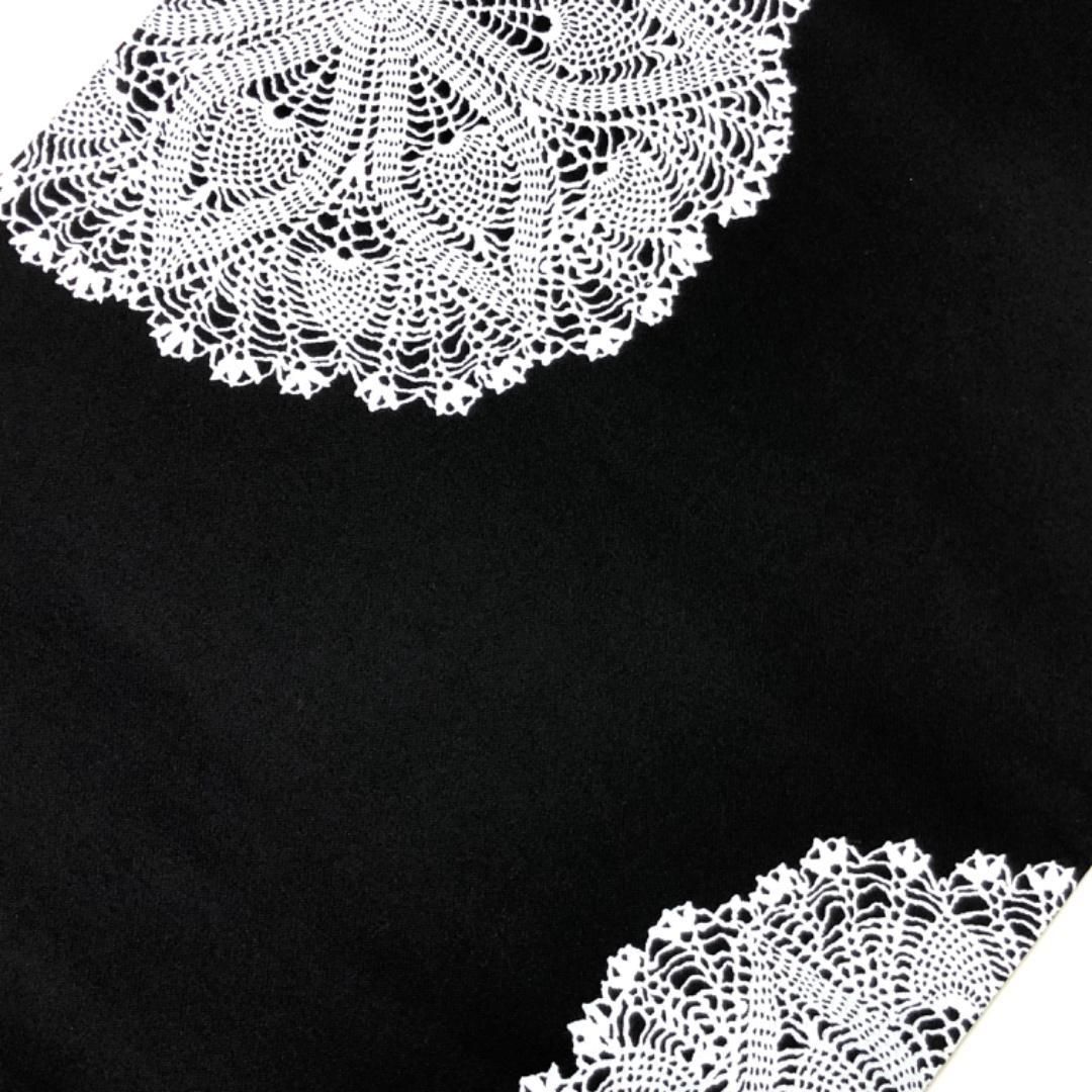 名古屋帯 美しい華柄模様 染柄 黒色 O-5367 - メルカリ