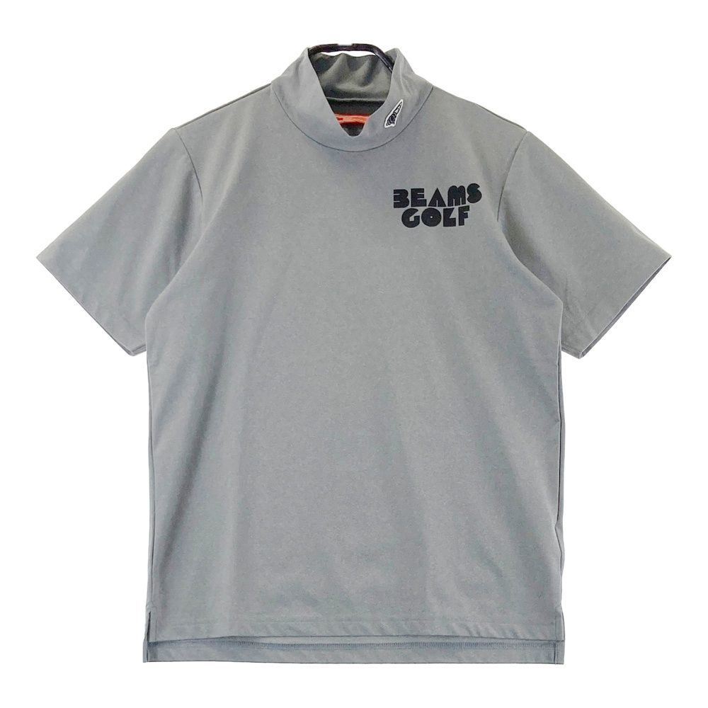 サイズ：M BEAMS GOLF ビームスゴルフ  ハイネック 半袖Tシャツ  グレー系 [240101485108] ゴルフウェア メンズ ストスト サイズ：M BEAMS GOLF ビームスゴルフ ハイネック 半袖Tシャツ