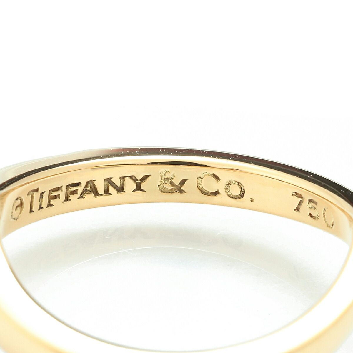ティファニー Vバンドリング 指輪 K18 9号 TIFFANY&Co. 中古 ティファニー Vバンドリング 指輪 K18 9号 TIFFANY&Co. 中古