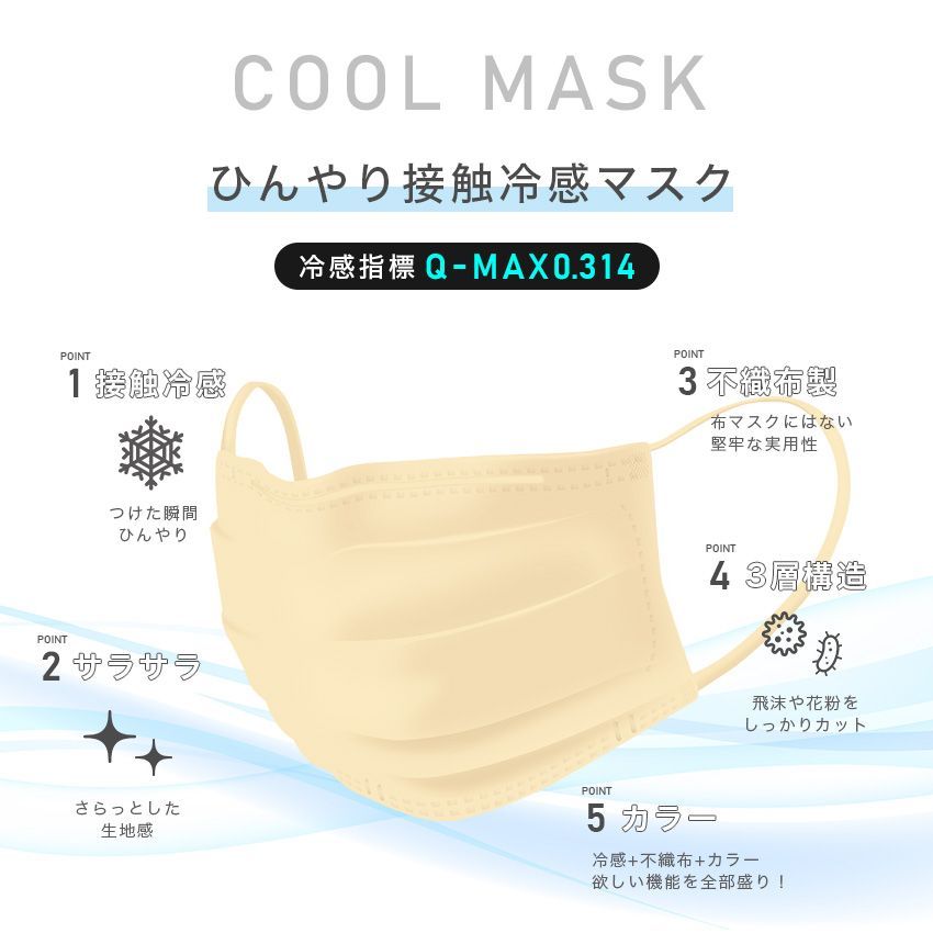 【lafuture】マスク1箱　新品《大人用》接触 冷感マスク 30枚 使いやすい カラー 血色マスク 高密度フィルター 涼しい かわいい おしゃれ マスク
