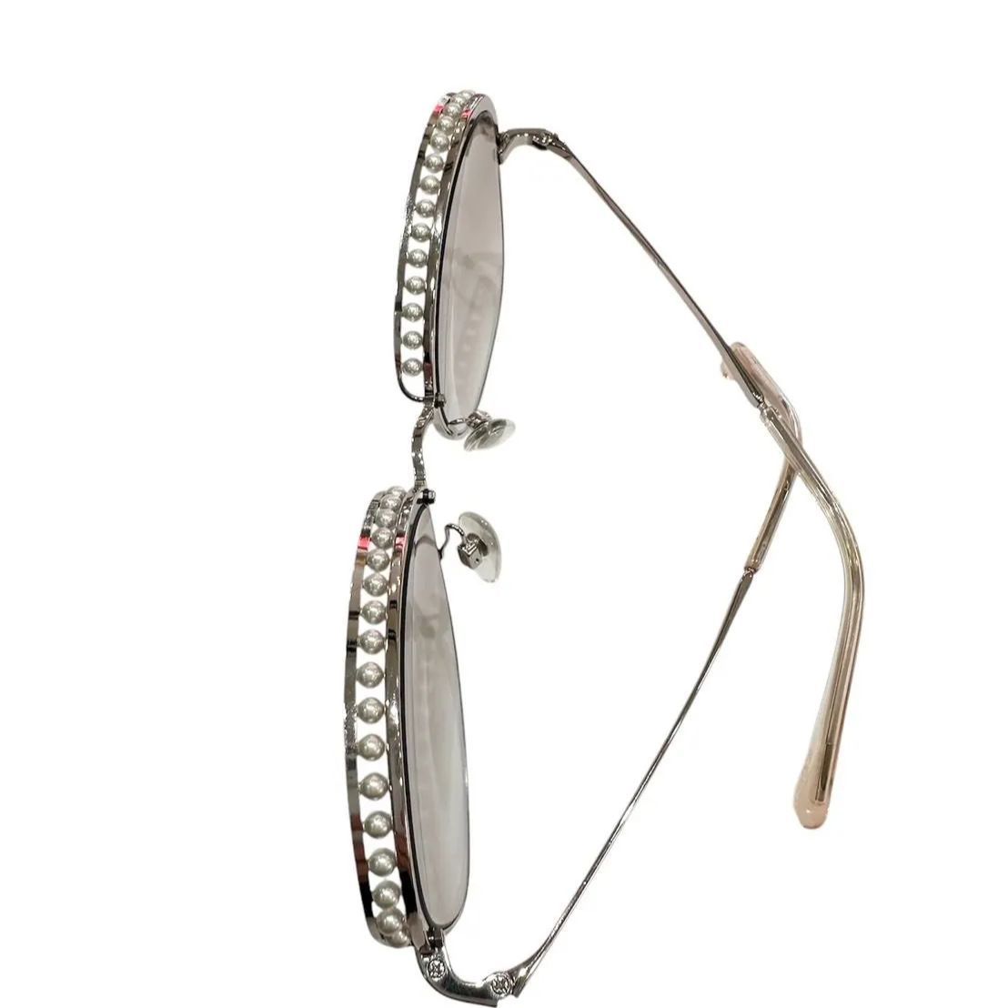 中古美品】CHANEL シャネル フェイクパール 4246-H スクエア 中古美品】CHANEL シャネル フェイクパール 4246-H スクエア