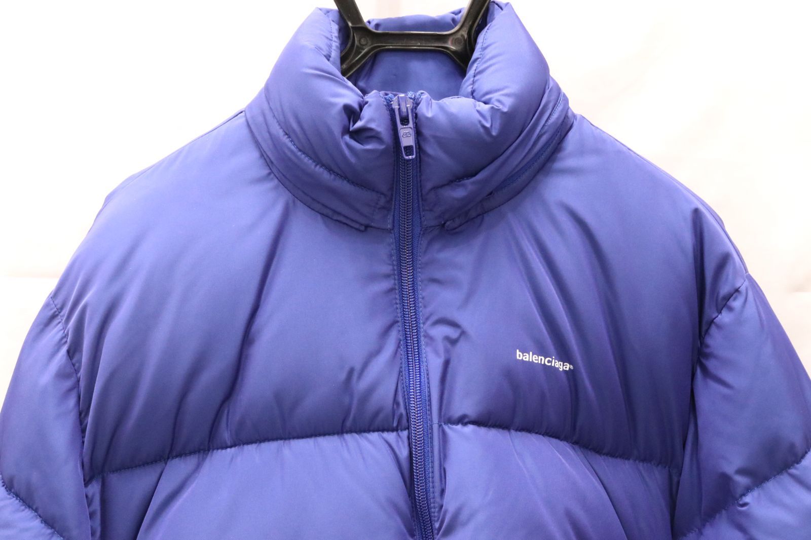 未使用品 BALENCIAGA バレンシアガ 19SS C SHAPE PUFFER JACKET Cシェイプ 中綿 ダウンジャケット  ELECTRIC BLUE ブルー 青 46 - メルカリ