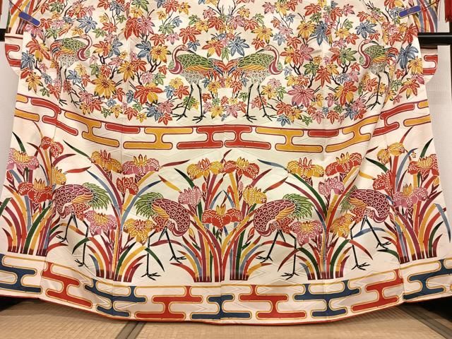 平和屋着物●豪華振袖　梅　鬼しぼ縮緬　正絹　逸品　CAAW7726yc 平和屋着物○豪華振袖 梅 鬼しぼ縮緬 正絹 逸品 CAAW7726yc 平和屋着物