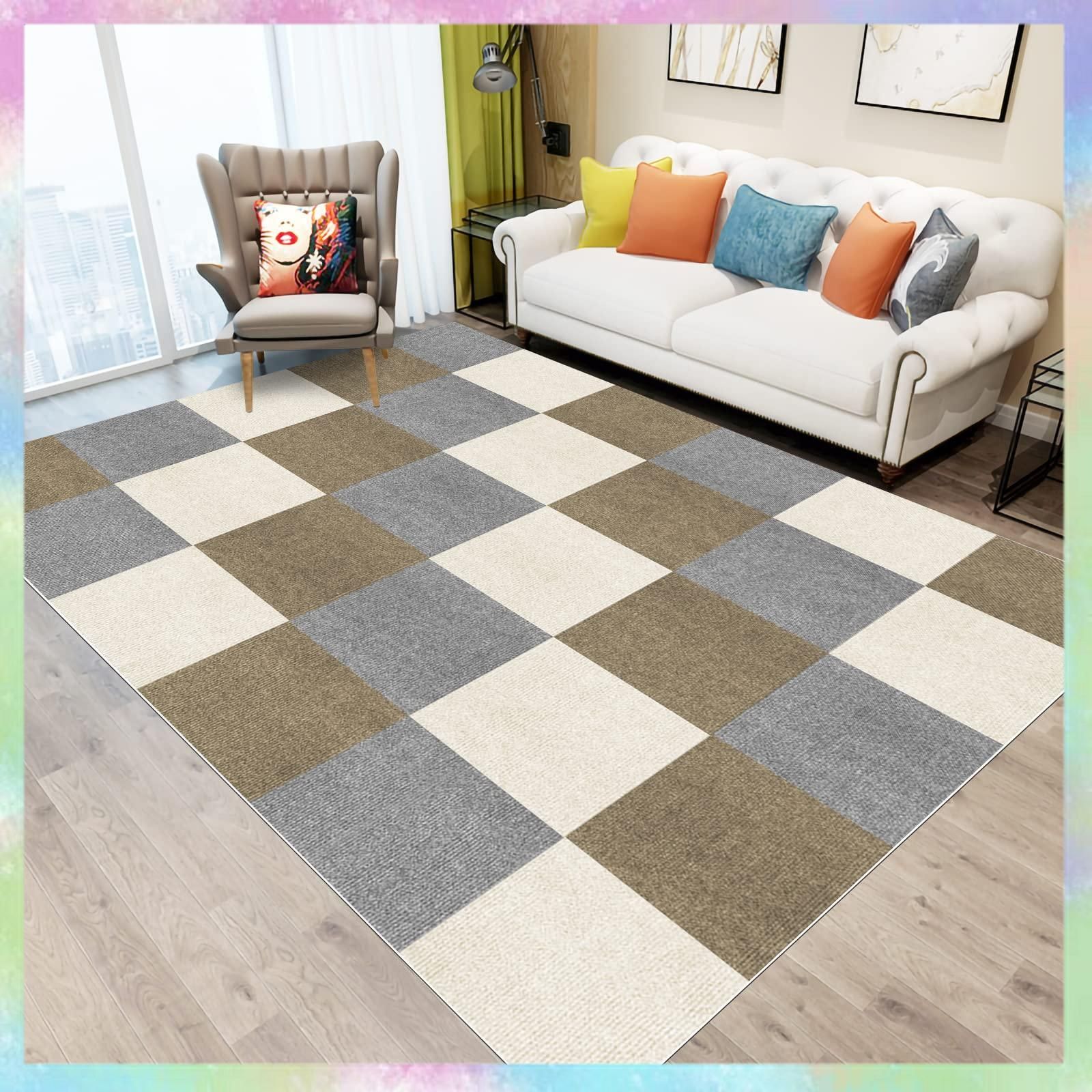 ジョイントマット 大判 カーペット フローリング 床保護マット 30*30