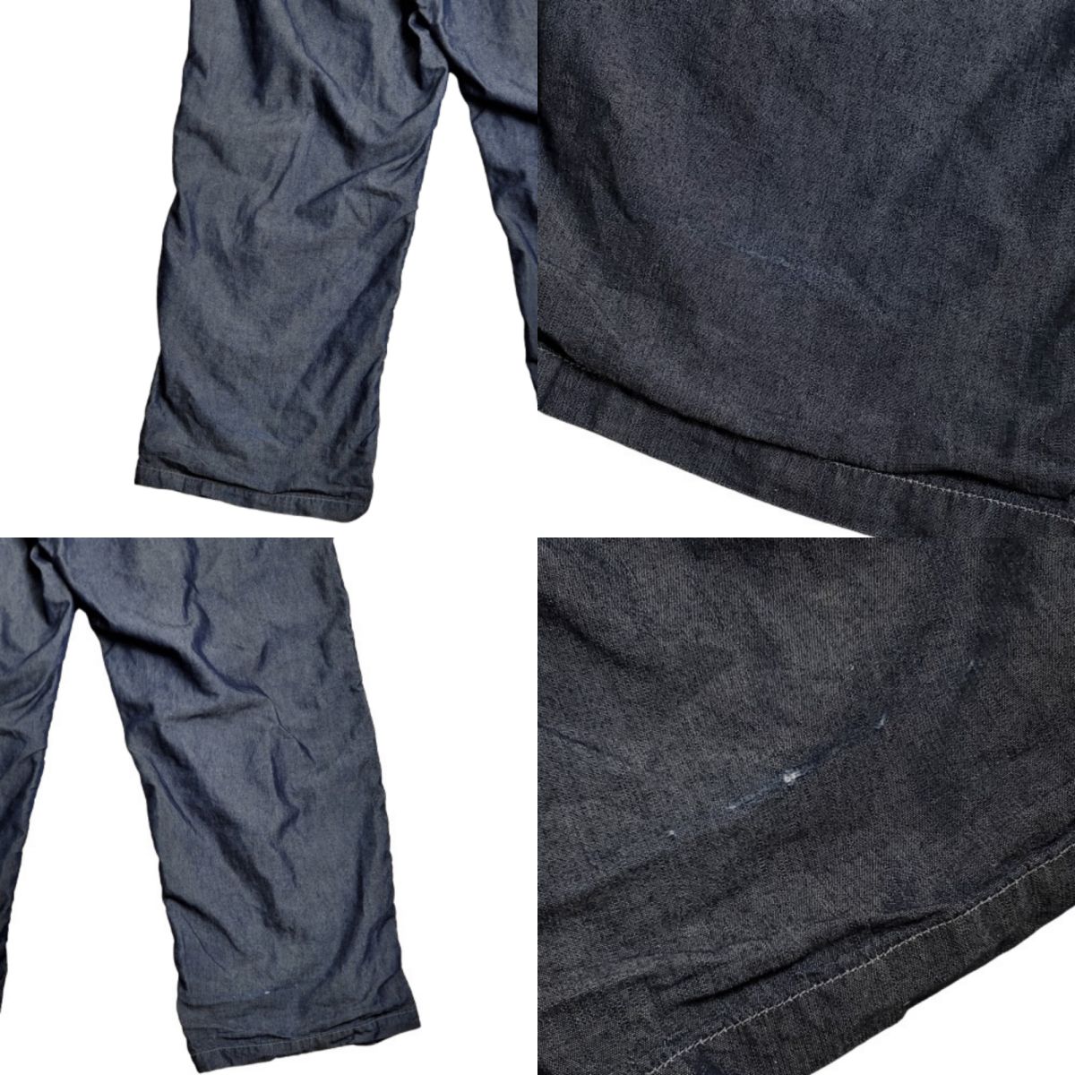 OUTIL ウティ リネン混 デニムオーバーオール サロペット ボトムス