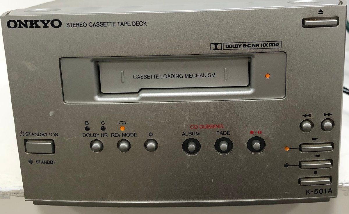 ONKYO オンキョー K-501A カセットデッキ ステレオカセット
