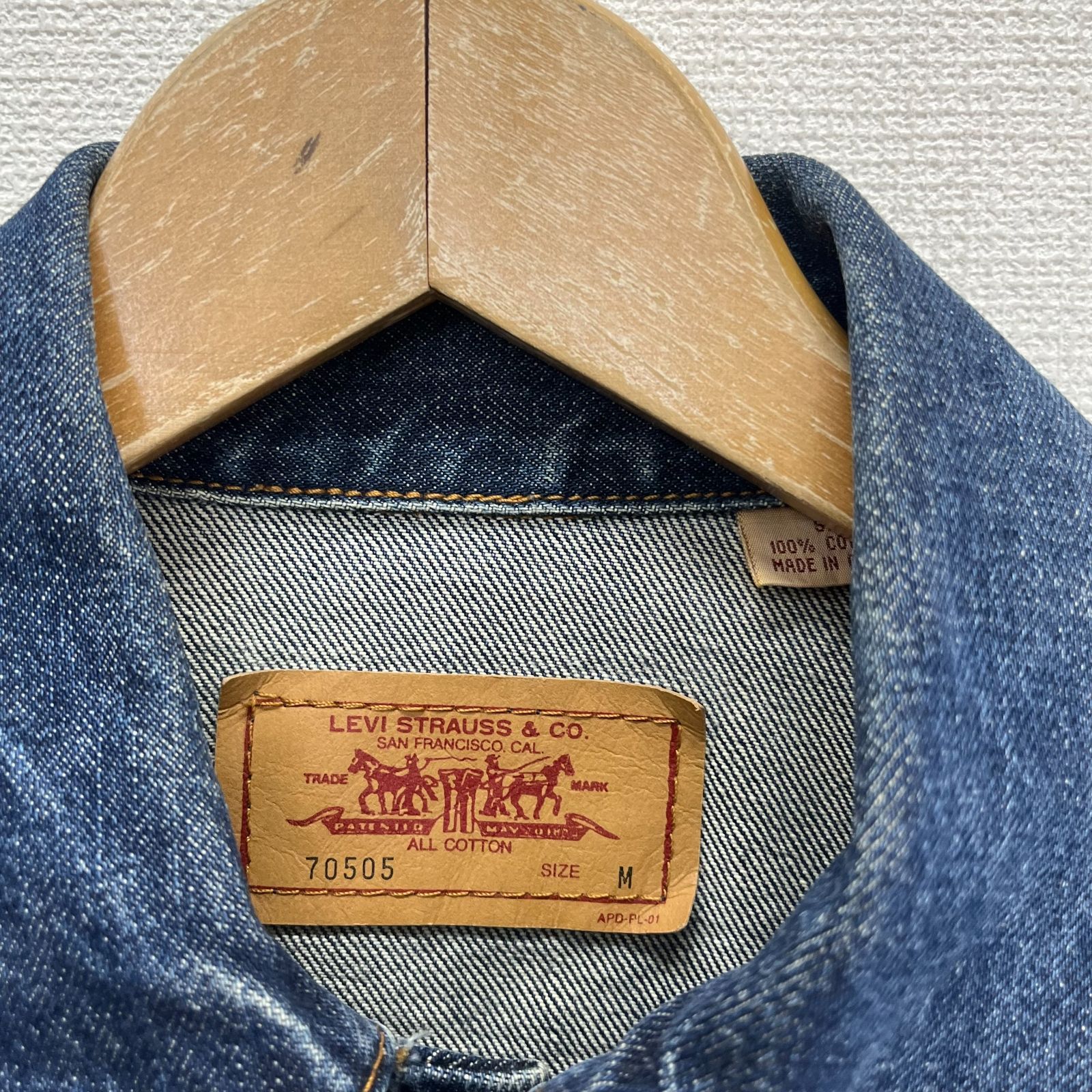 Levi's 70505 新品90s Vintage Levi's 70505 Denim Jacket Mens Small Blue 1990s | eBay