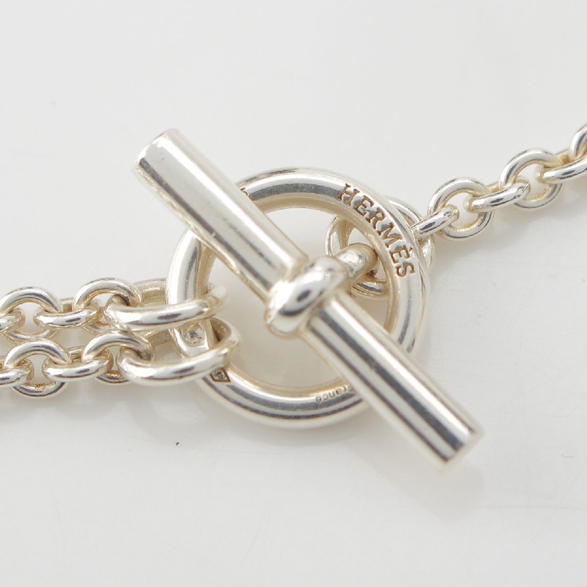 エルメス パラードPM シルバー925 シェーヌダンクル ロングネックレス  