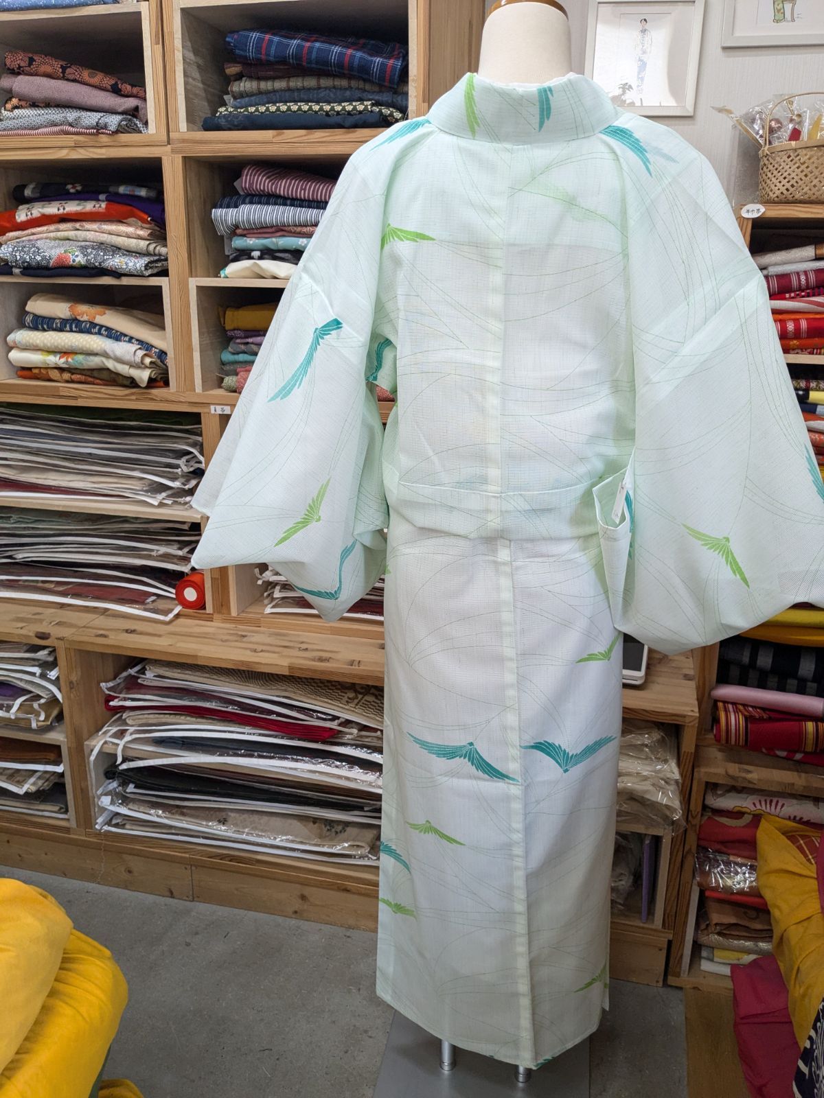 夏着物 ポリエステル 洗える夏着物 美品 洗える夏着物 誂え