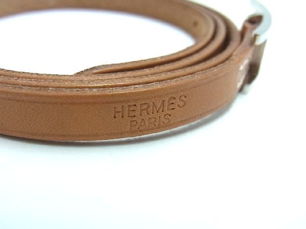 □新品□未使用□ HERMES エルメス アピ3 レザー シルバー金具 ロング