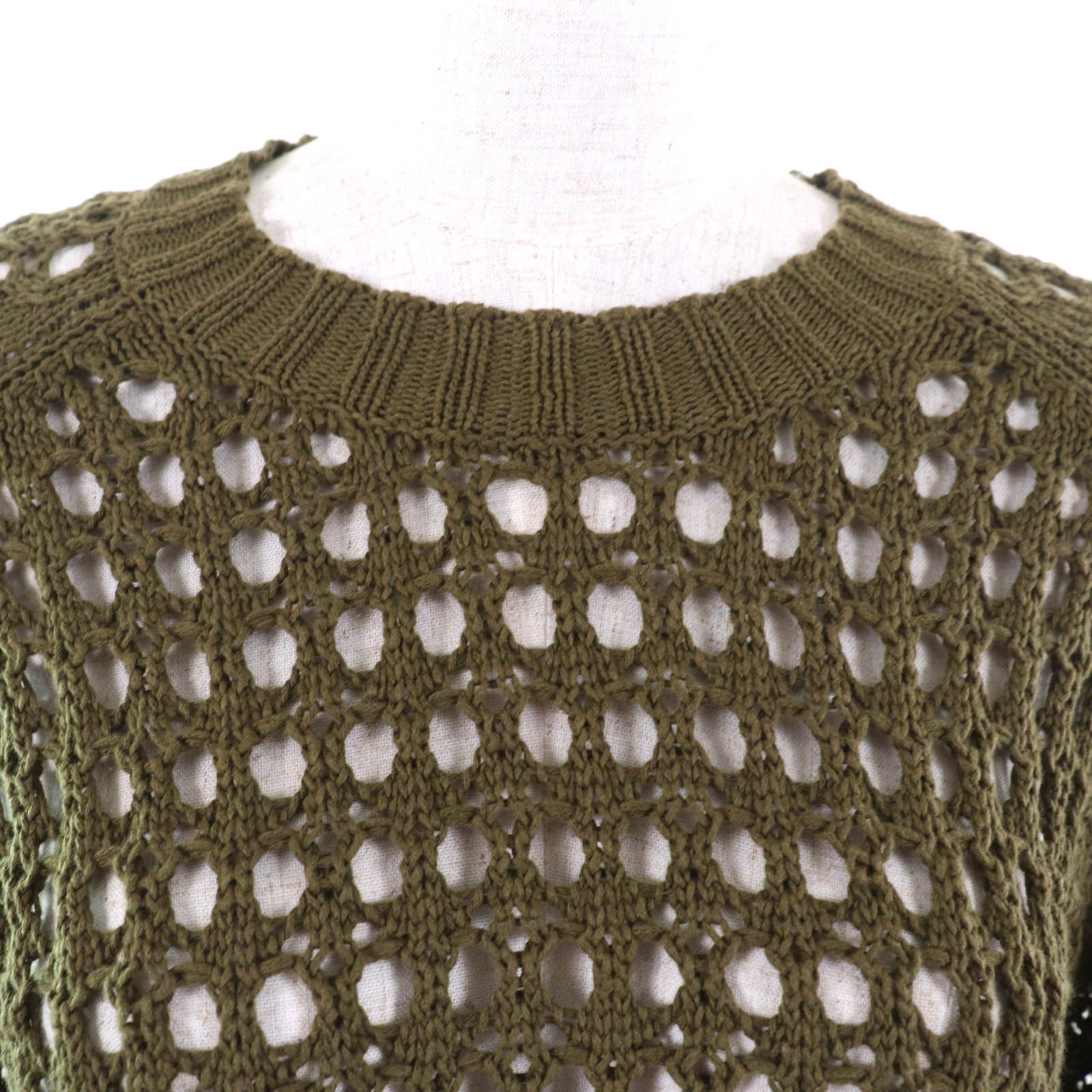 【春夏】DRIES VAN NOTEN コットンニット S DRIES VAN NOTEN - DRIES VAN NOTEN 刺繍 半袖ニットの通販 by