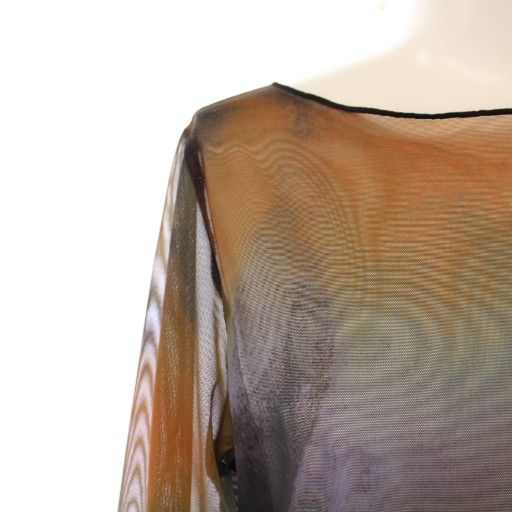 VINTAGE ミランダタイダイシアーロングトップワンピース