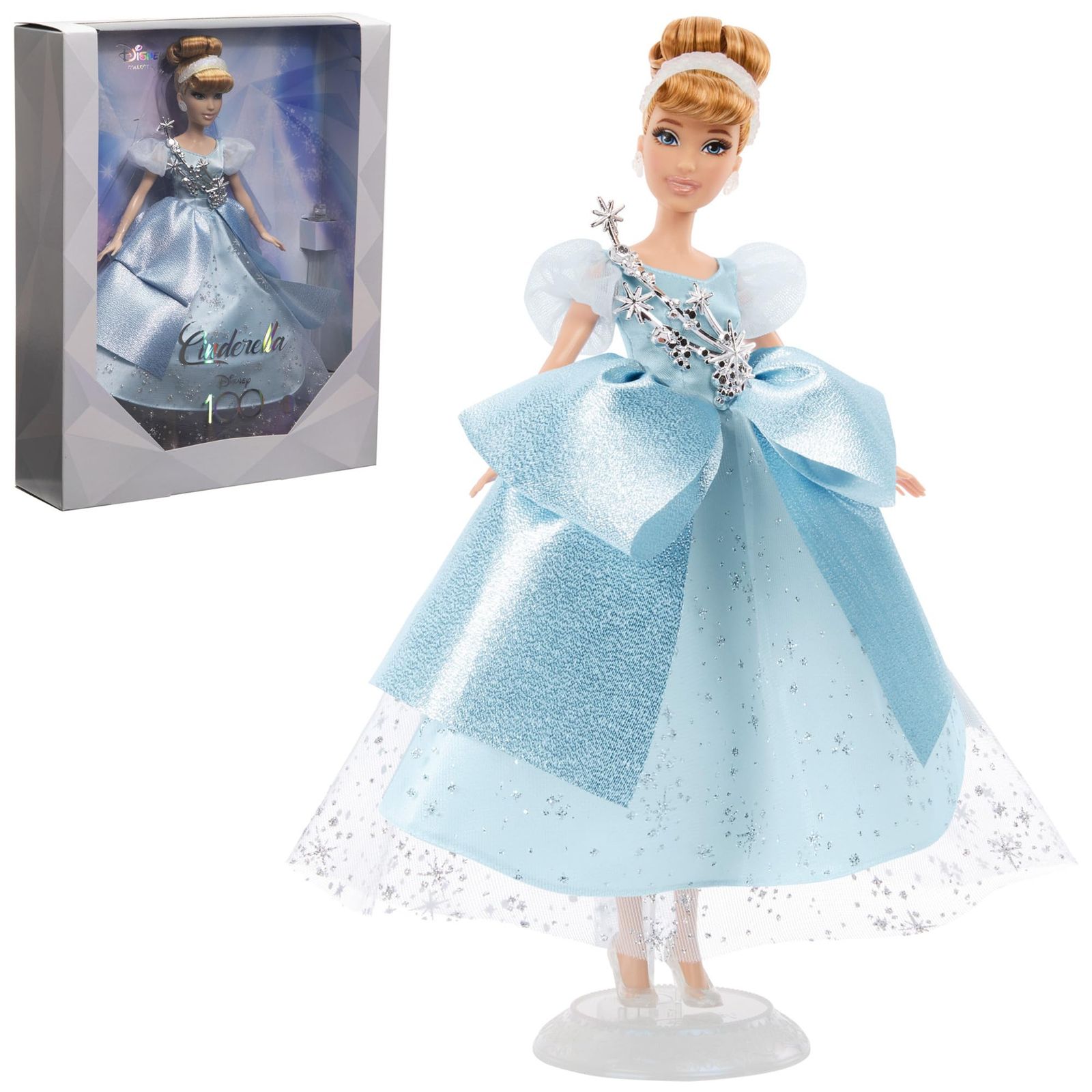 マテル(MATTEL) ディズニー（Disney）/ディズニープリンセス（Disney Princess） シンデレラ プラチナ  【ドール・着せ替え人形】【ディズニー100周年セレブレーション】 【6才~】 HLX60 [【3】コレクタードール] - メルカリ