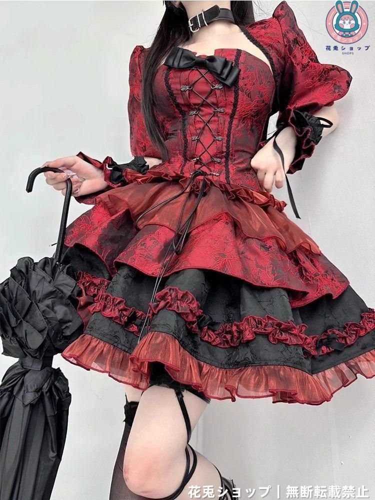 LT-177 豪華姫系 lolita 可愛 レトロ風 オリジナル jsk ロリータ