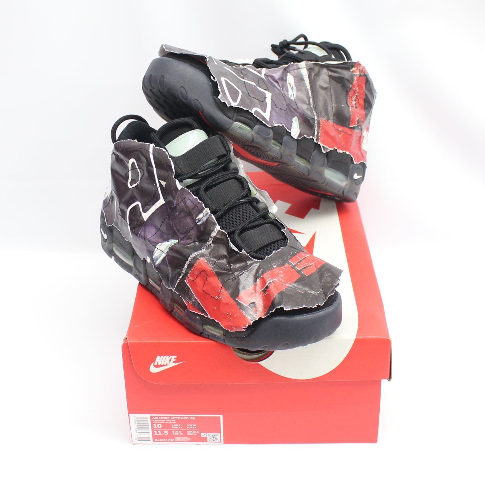 新品】NIKE AIR MORE UPTEMPO 96 DJ4633-010 28cm BLACK WHITE - メルカリ