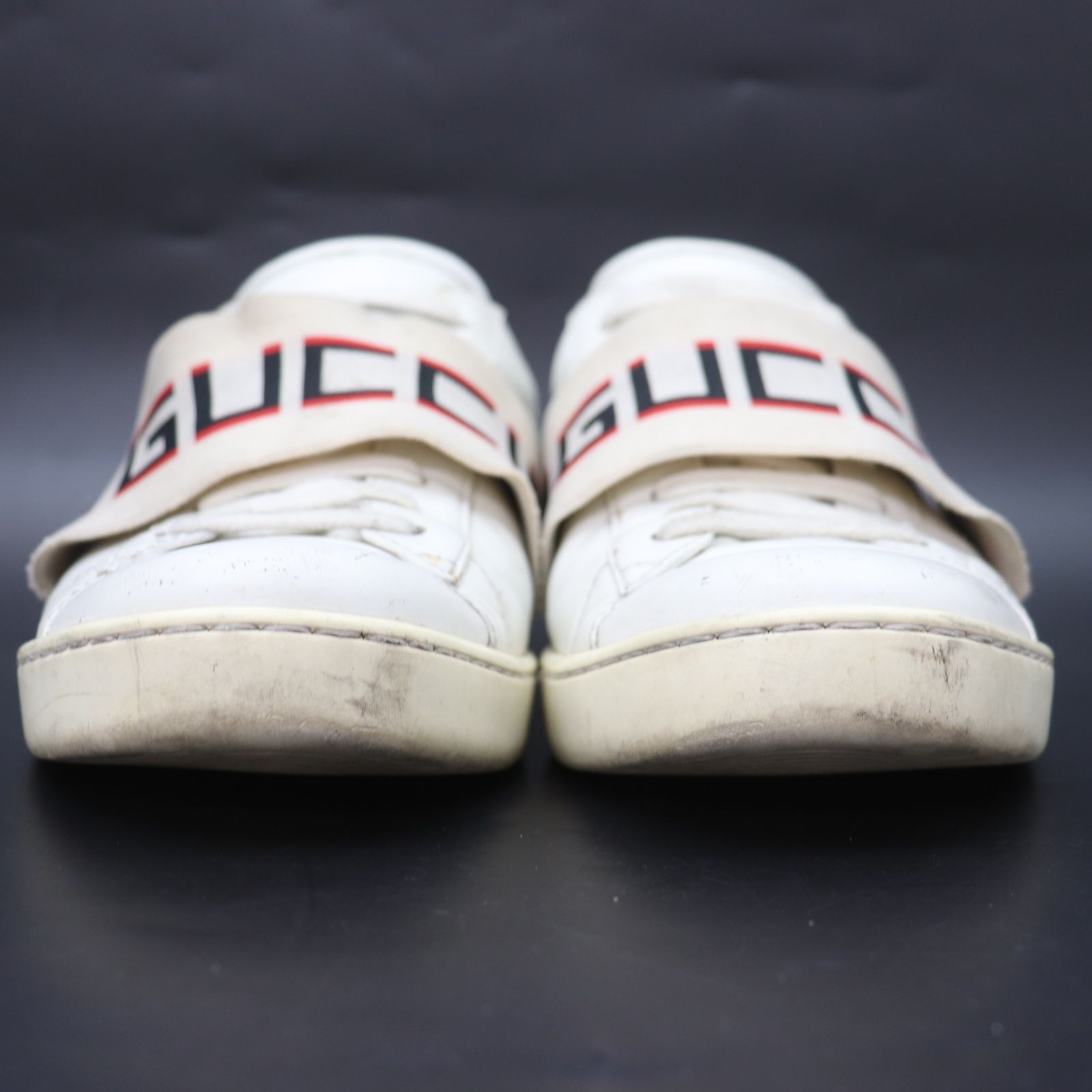 GUCCI ホワイトレザー ドライビングシューズ グッチ GUCCI ドライビングシューズ スリッポン ホワイト サイズ