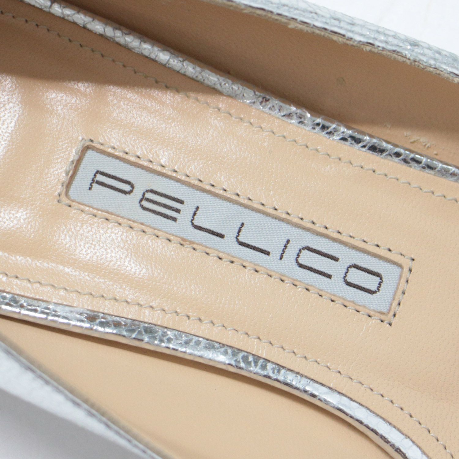PELLICO ペリーコ パンプス フラット シューズ 靴 シルバー 38