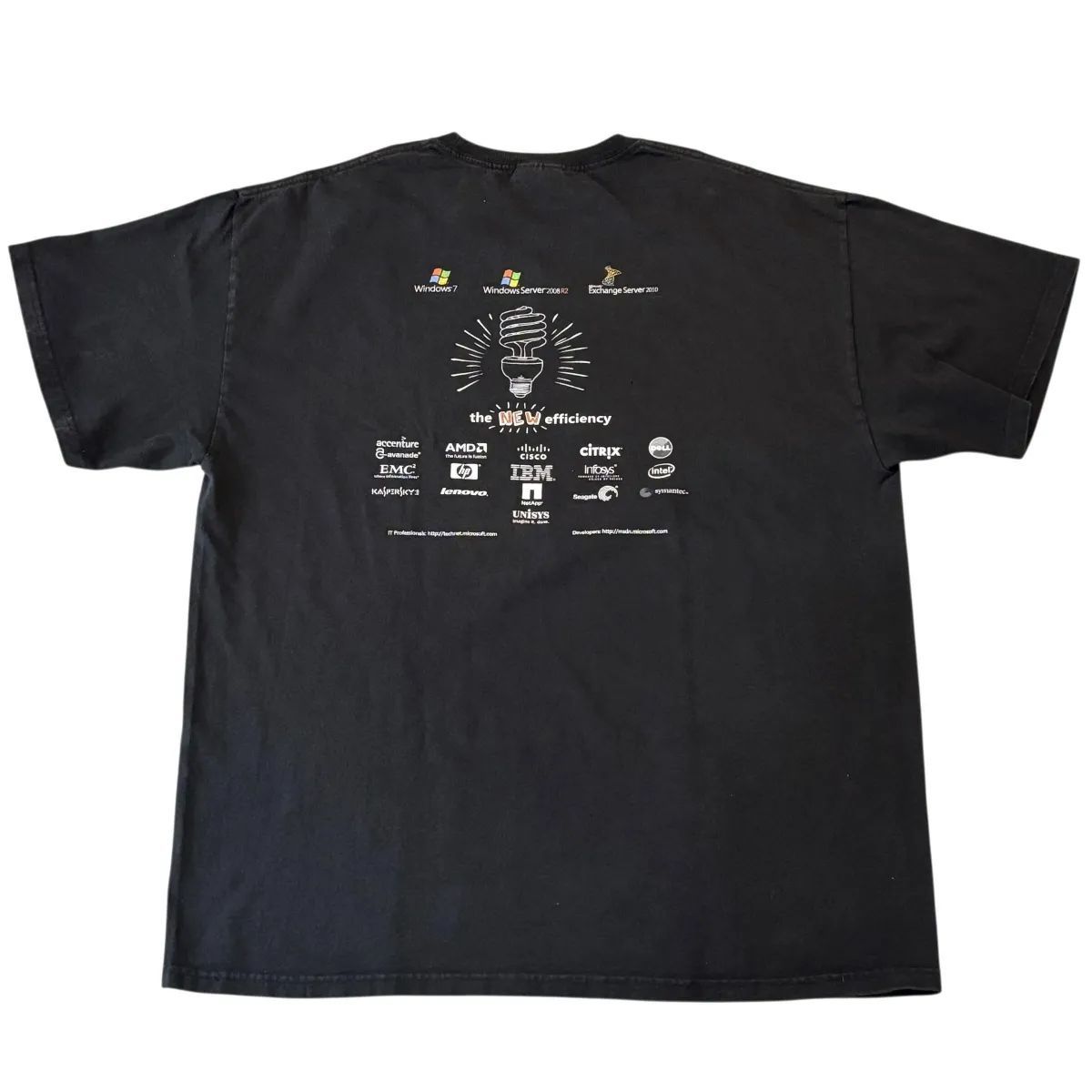 00s Microsoft Office S/S TEE マイクロソフト オフィス Tシャツ XL 黒 