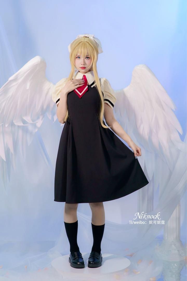 新品未使用 Niknock air 神尾観鈴 コスプレ衣装 ウィッグ・靴