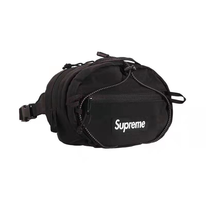 高人気supreme シュプリーム  Blackウエストバッグ