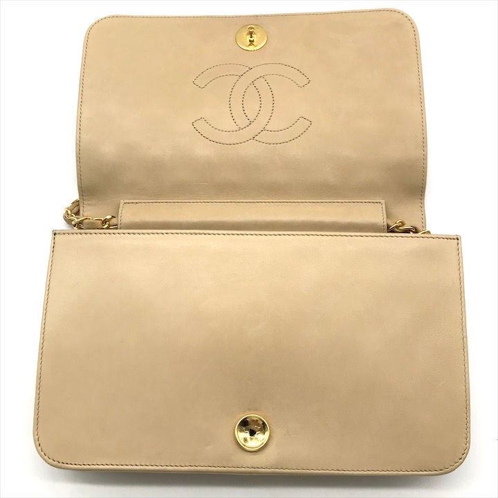 良品 CHANEL シャネル ココマーク マトラッセ ラムスキン プッシュ