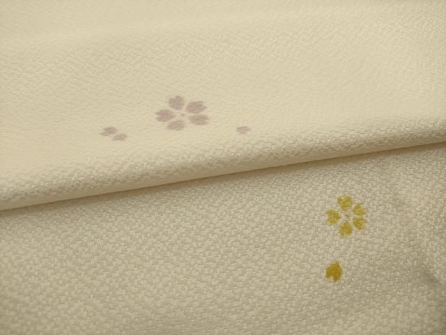 平和屋着物○長襦袢 無双仕立て 舞桜 正絹 逸品 AAAY4713ck