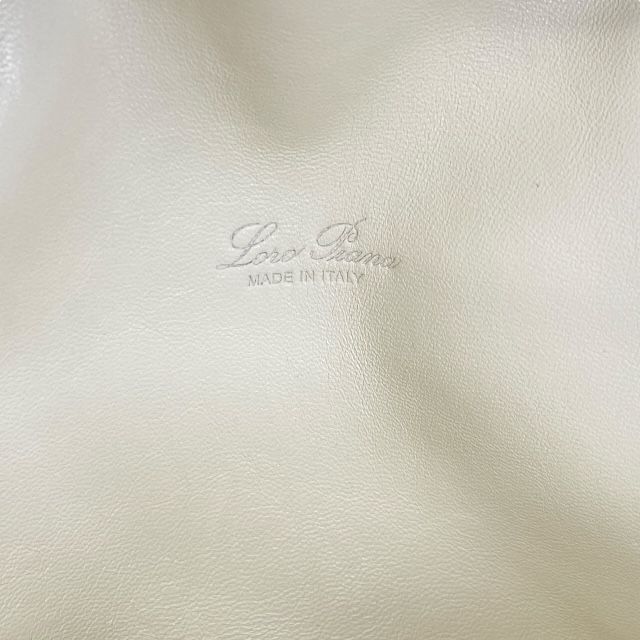 機能的 ロロピアーナ FAN4046 エクストラポケット ポーチ L27 2WAY ハンドバッグ ショルダーバッグ キャンバス ウィスパーホワイト Loro Piana レディース 感 上品デザイン 人気モデル 最終価格