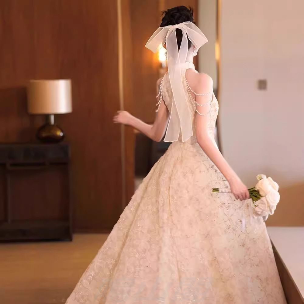 2025 新中華風 花柄 チャイナ風ドレス レディース 改良型旗袍 ノースリーブ Aライン 上品 ロング丈 敬酒服WP 109 MAAHADDERANG_COM