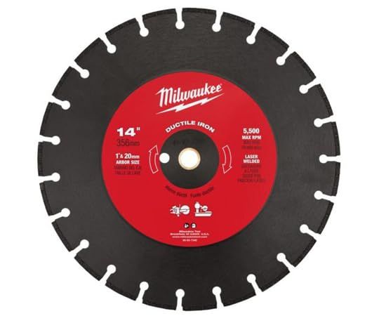 2営業日で発送 Milwaukee ミルウォーキー 14インチ 356mm ダイヤモンドブレード セグメント型 ダクタイル鋳鉄用 49937340 7317
